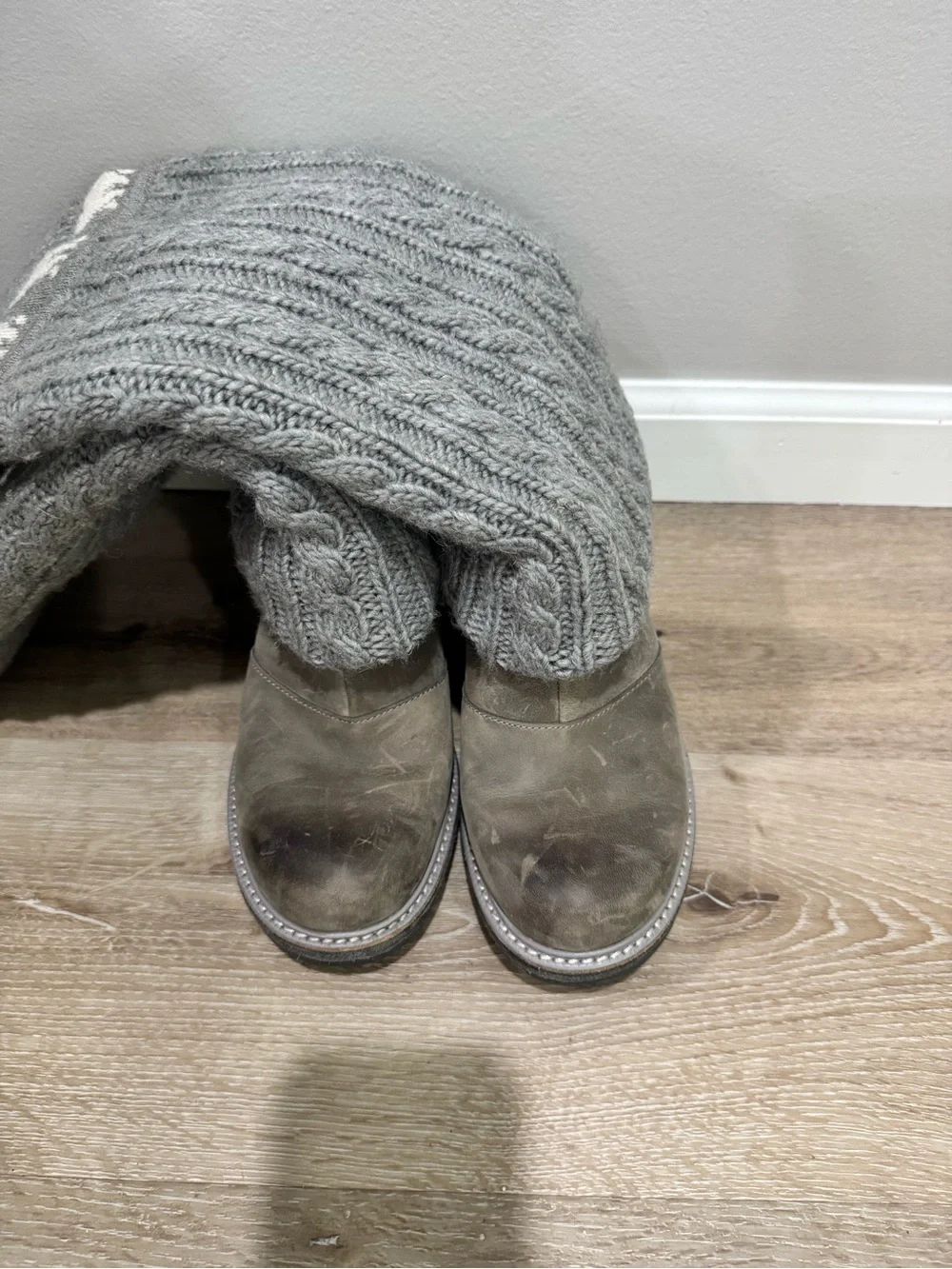 SOREL Crazy cable sweater wedge boot